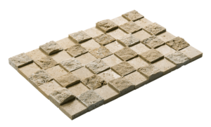 Travertine Mosaic Split Face Wall Stone