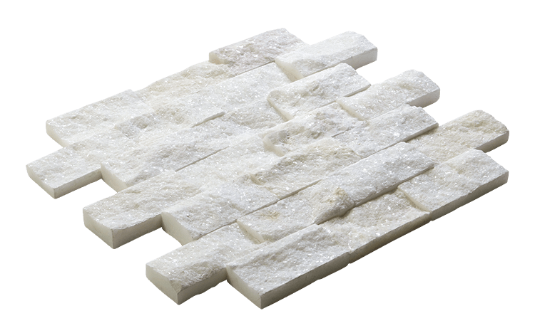 White Split Face Wall Stone