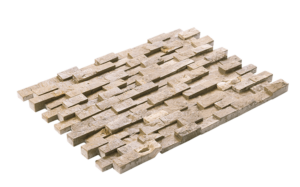 Noche 3D Travertine Split Face Wall Stone