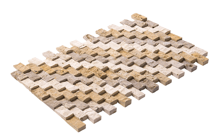 Everest Mix Travertine Split Face Wall Stone