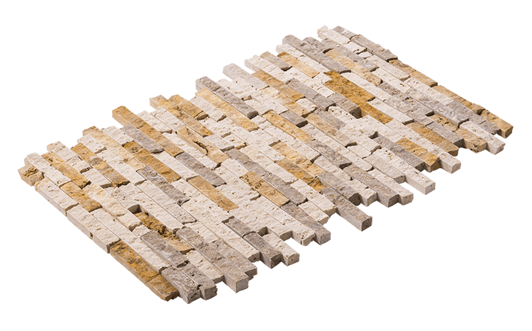 Mix Travertine Split Face Wall Stone