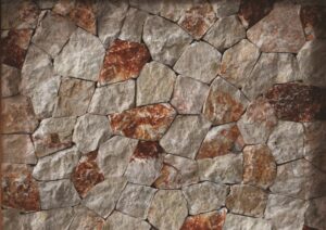 Beige Marble Rockface Wall Cladding Stone