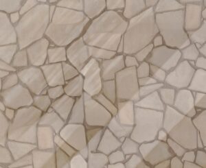 Crazy Paver White Rockface Wall Cladding Stone