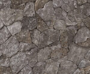 Silver Travertine Rockface Wall Cladding Stone