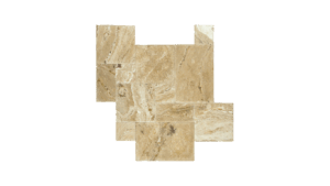 Leonardo Travertine Pavers in French Pattern