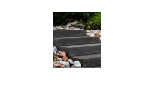 black basalt steps